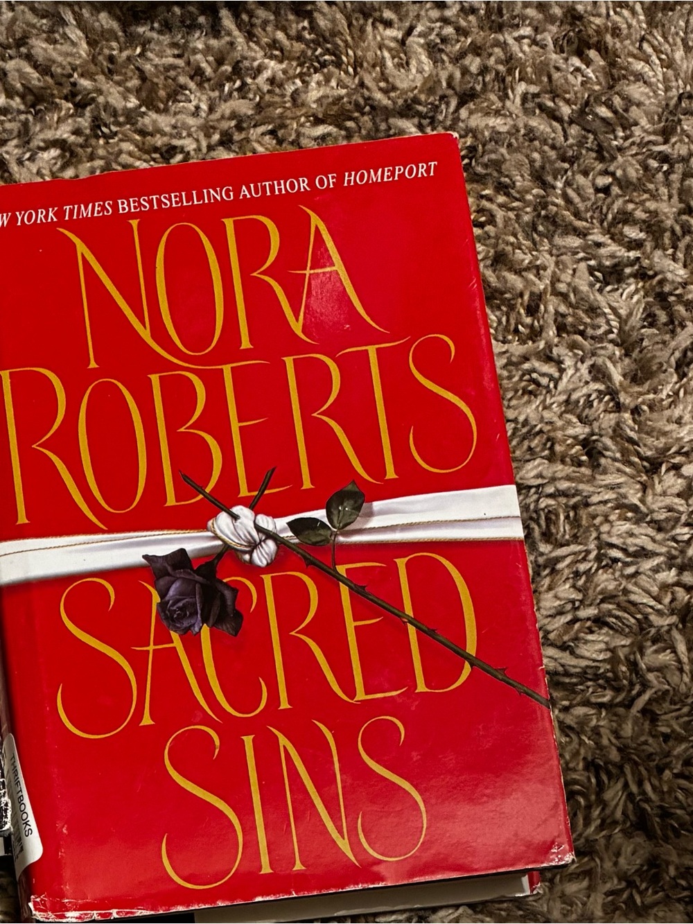 Red Hardcover Book - 'Sacred Sins'